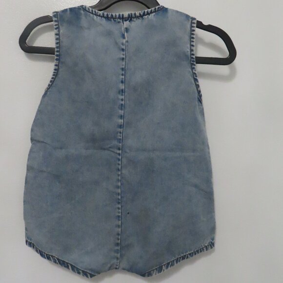 Lil Legs Boys Stone Wash Denim Boxy Romper - Picture 3 of 4